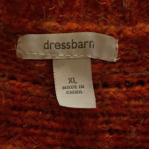 Dress barn Burnt Orange Wool Blend Three Button Sweater Cardigan - Picture 3 of 4
